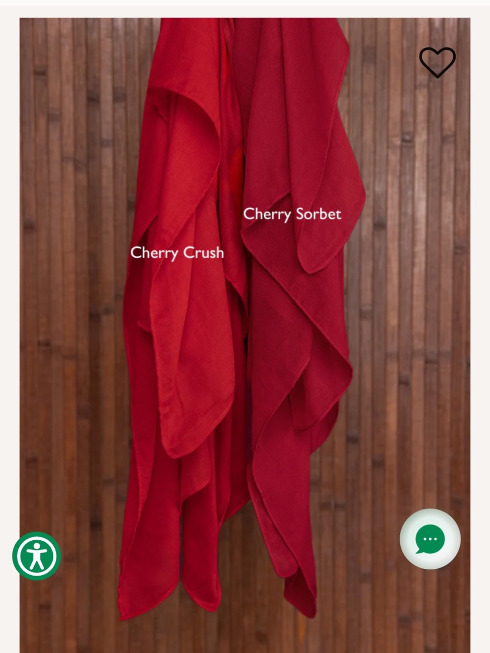 Vela Hijab Cherry Sorbet